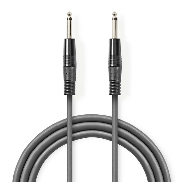 NEDIS  5 Meter Balanced Audio Cable, 6.35 mm Male - 6.35 mm Male, 5.0 m - Grey