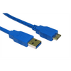 Generic  USB 3.0 Cable A Male - Micro B Male Round 2.00 m Blue Image