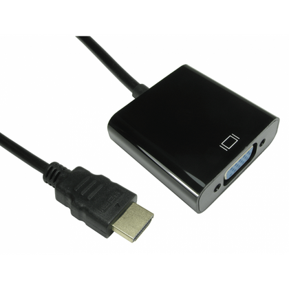 Generic  HDMI To Svga, 15Cm, Black (No Audio)