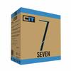 CIT  Seven MATX Gaming Case Rainbow RGB Strip 1 x Rainbow RGB Fan Acrylic Side Image