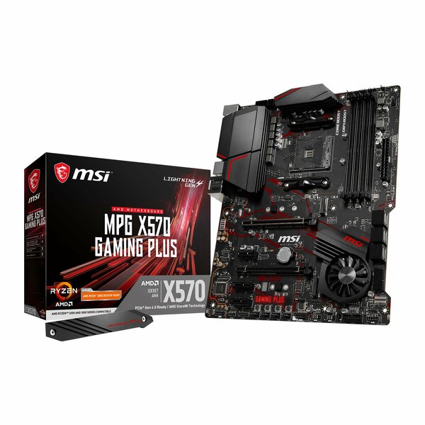 MSI  AMD Ryzen X570-GAMING-PLUS AM4 PCIe 4.0 ATX Motherboard