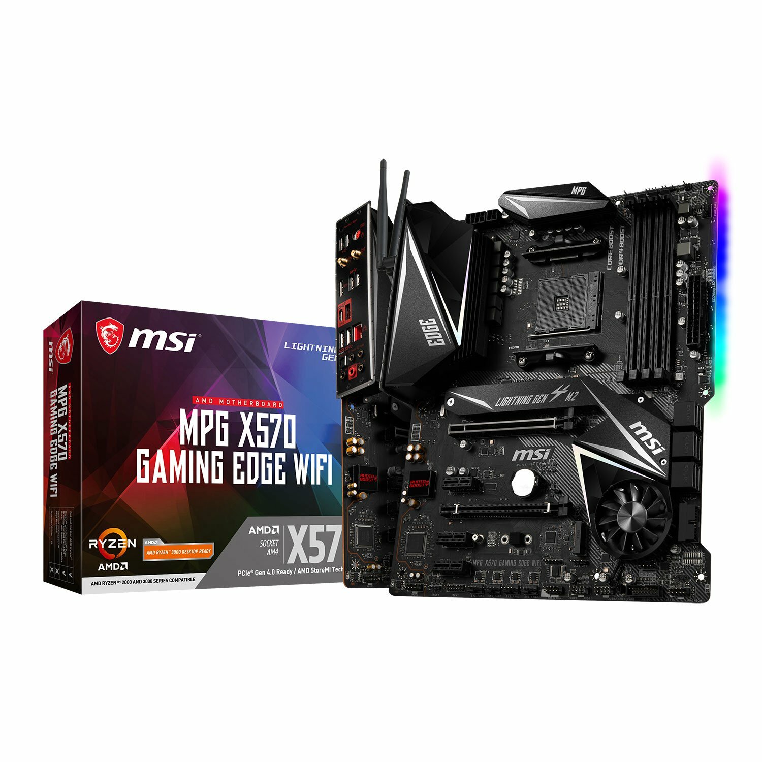MSI MPG X570 GAMING EDGE WIFI AMD Ryzen MPGX570GAMINGEDGEWIFI