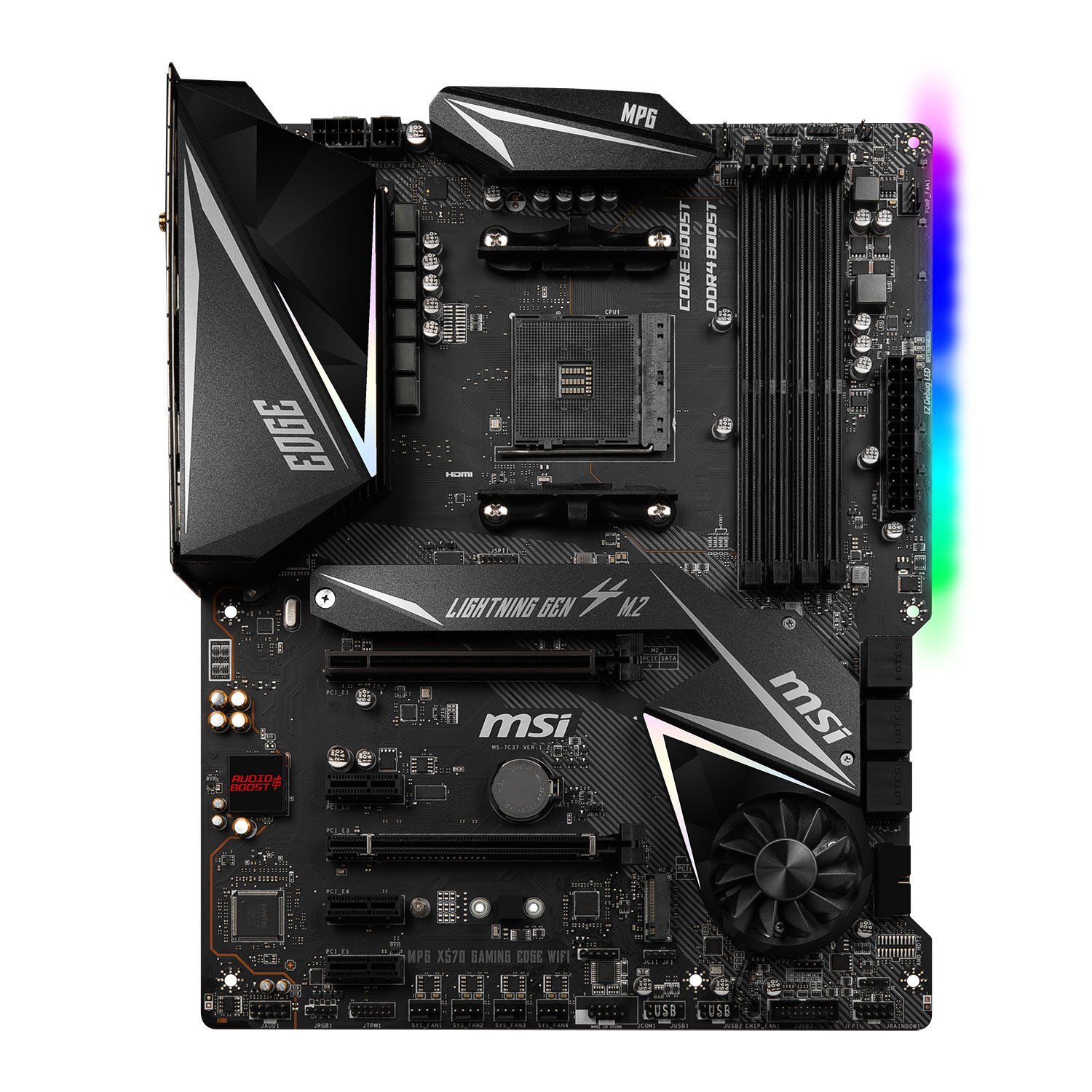 MSI MPG X570 GAMING EDGE WIFI AMD Ryzen MPGX570GAMINGEDGEWIFI Motherboard Falcon Computers