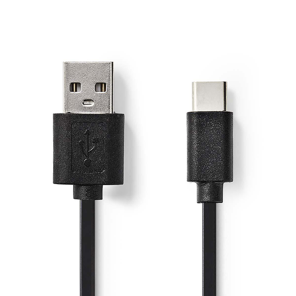NEDIS  USB 2.0 Cable - Type-C Male - A Male - 1.0 m Black