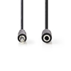 NEDIS CAGP22050BK20 Stereo Audio Cable 3.5 mm Male - 3.5 mm Female 2.00 m Black Extension Image