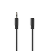 NEDIS CAGP22050BK20 Stereo Audio Cable 3.5 mm Male - 3.5 mm Female 2.00 m Black Extension Image