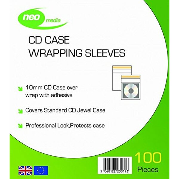 Neo Media  100 Micron Poly Sleeves (100) for CD / DVD