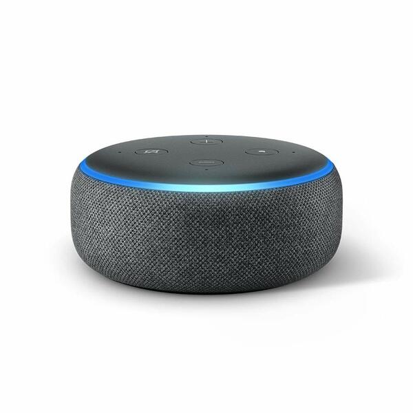 Echo Dot (3rd Gen) - Smart speaker with Alexa - Charcoal Fabric