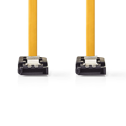 NEDIS  1 mtr SATA 6Gb/S Data Cable SATA 7-Pin Female With Lock - SATA 7-Pin Female With lock - Yellow