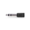 NEDIS  Stereo Audio Adapter | 6.35 mm Male - 3.5 mm Female | Black ( 2 pieces) Image