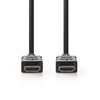 NEDIS 15m High Speed HDMI 2.0 cable with Ethernet HDMI connector - HDMI connector 15.0 Mtr - Black Image