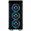 Corsair  iCUE 465X RGB Tempered Glass Mid-Tower ATX Smart Case (Tempered Glass)  3x LL120 RGB Coolers included) - Black Image