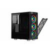 Corsair  iCUE 465X RGB Tempered Glass Mid-Tower ATX Smart Case (Tempered Glass)  3x LL120 RGB Coolers included) - Black Image
