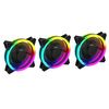 GameMax  ARGB Fan Hub + Strip kit 3 x Velocity Fans 1x Viper Strip 1x Hub Image