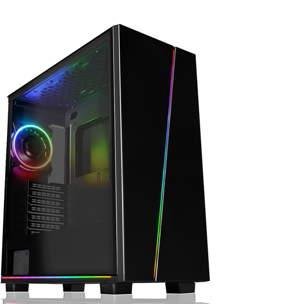 GameMax GRAVITY RGB Mid Tower ATX with 3x RGB Fans Tempered Glass Side