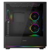 GameMax GRAVITY RGB Mid Tower ATX with 3x RGB Fans Tempered Glass Side Image