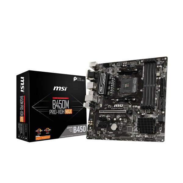 MSI B450M-PRO-VDH-MAX B450M PRO-VDH MAX(Socket Am4) Ryzen DDR4 Micro ATX Motherboard  - SPECIAL OFFER