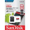 Sandisk SDSQUAR-400G-GN6MA 400GB Ultra microSDXC Memory Card + SD Adapter with A1 App up to 100MB/s, Image