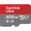 Sandisk SDSQUAR-400G-GN6MA 400GB Ultra microSDXC Memory Card + SD Adapter with A1 App up to 100MB/s, Image