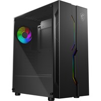 MSI MAG VAMPIRIC 010 Mid Tower Gaming Computer Case - Black 1x ARGB Fan - Ex Display Clearance
