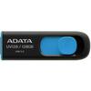 Adata  128GB USB3.0 Flash Memory Pen, Retractable, Capless, Black & Blue Image