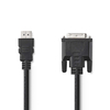 NEDIS  HDMI™ - DVI Cable | HDMI™ Connector - DVI-D 24+1-Pin Male | 5.0 m | Black Image