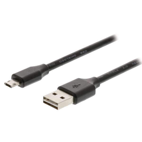 Value Line  USB 2.0 Cable USB-A Male - Micro B Male 2.00 m Black