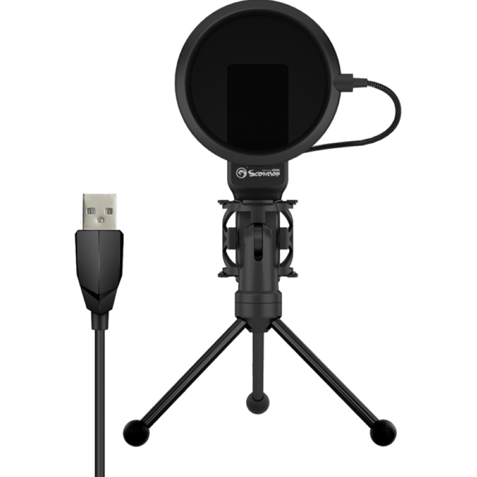 MARVO MIC03 Scorpion Omnidirectional Streaming Microphone BLACK