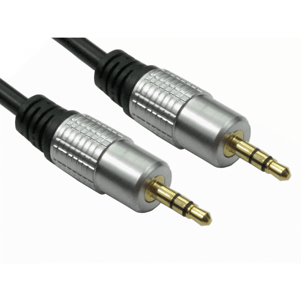 Generic  2 Meter 3.5mm Stereo Cable - Gold Connectors - Jack male to Jack male