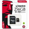 Kingston  256GB Canvas Select Class 10 UHS-I speeds Up to 80 MB/s Read  (Micro SD with SD Adapter Included) Image