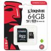 Kingston 64GB Canvas Select Class 10 speeds Up to 80 MB/s Read  (Micro SD with SD Adapter Included) Image