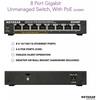 Netgear  8-Port Gigabit Ethernet PoE Network Switch, Hub, Internet Splitter (GS308P) - Image
