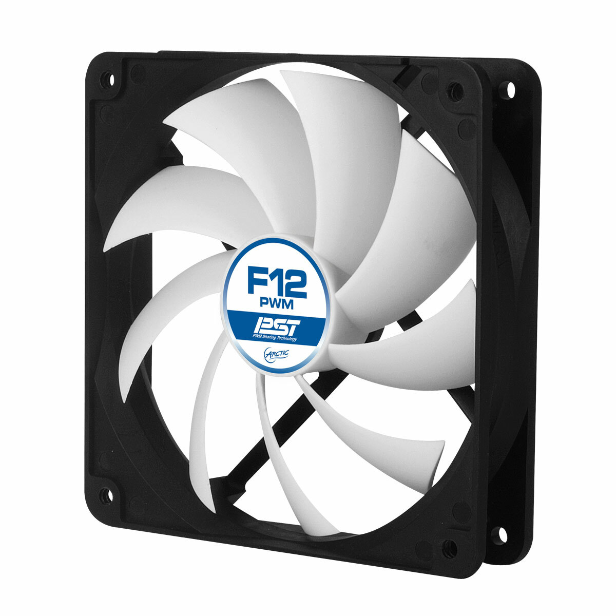 Arctic Cooling F12 12cm PWM PST Case Fan, Black  White, 9 Blades, Fluid  Dynamic, | Falcon Computers