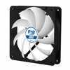 Arctic Cooling  F12 12cm PWM PST Case Fan, Black & White, 9 Blades, Fluid Dynamic, Image