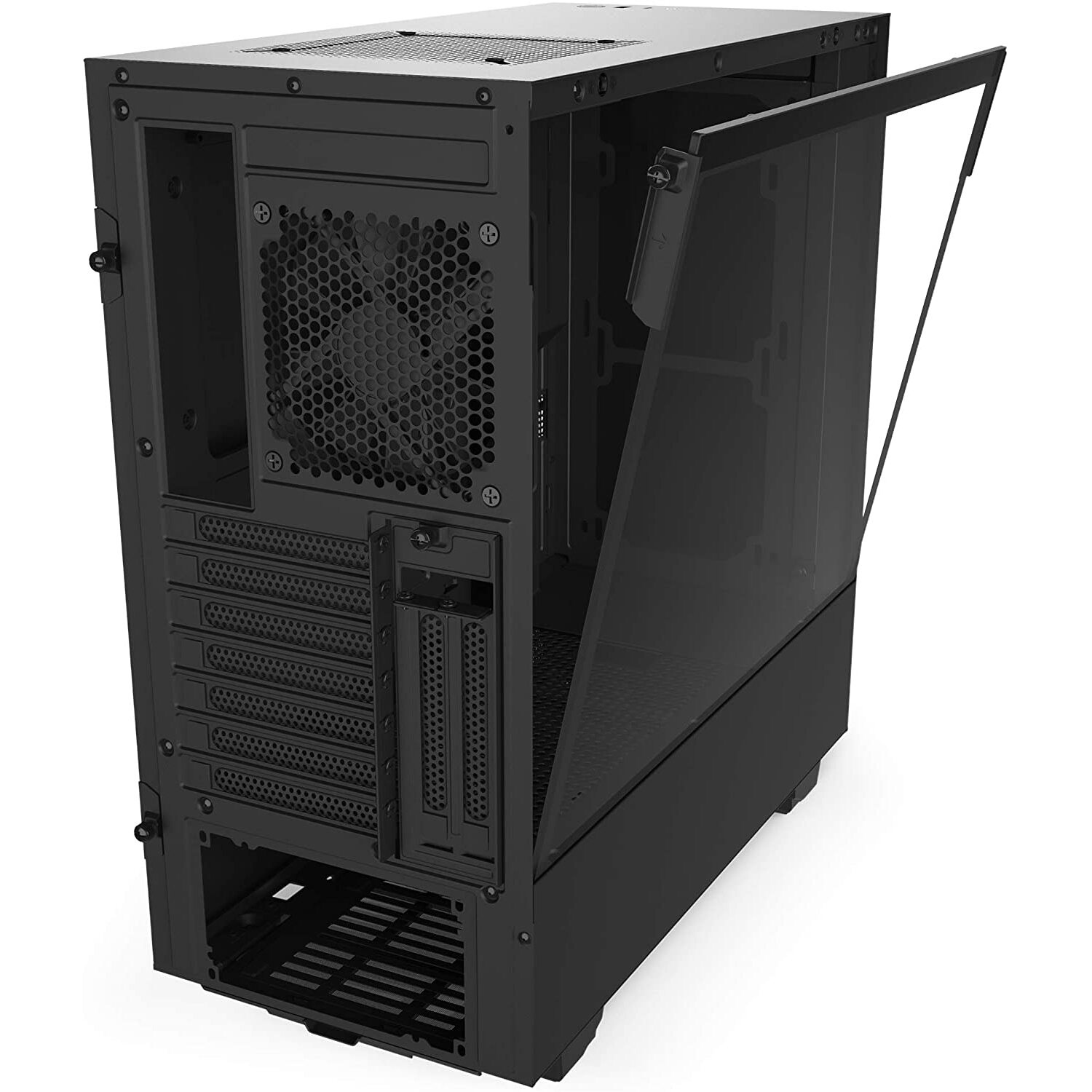 NZXT CAH510iB1 H510i RGB Mid Tower Gaming PC Case, ATX, Tempered Glass Panel, 2x 120mm Fan