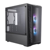 Coolermaster MCB-B320L-KGNN-S02 MasterBox MB320L ARGB Micro Tower. Edge-to-Edge Tempered Glass Side, Addressable RGB LED Fans Image