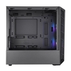 Coolermaster MCB-B320L-KGNN-S02 MasterBox MB320L ARGB Micro Tower. Edge-to-Edge Tempered Glass Side, Addressable RGB LED Fans Image