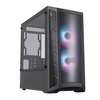 Coolermaster MCB-B320L-KGNN-S02 MasterBox MB320L ARGB Micro Tower. Edge-to-Edge Tempered Glass Side, Addressable RGB LED Fans Image