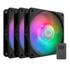 Coolermaster  SickleFlow 120 ARGB Addressable RGB 3 Fan Pack with ARGB Controller Image