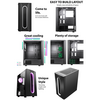 CIT Sauron Gaming Case ARGB Front Strip 1x ARGB Fan TG Side Panel EPE Image