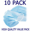 Generic  10 Pack Value Disposable 3 ply Face Mask Image