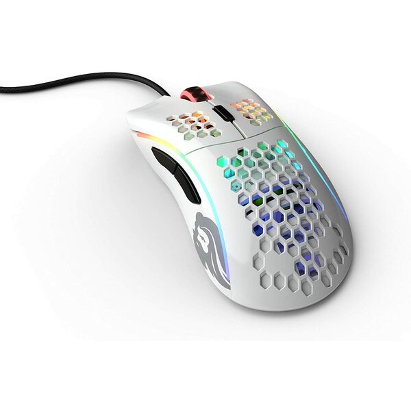 Glorious GD-WHITE Model D USB RGB Gaming Mouse - Matte White