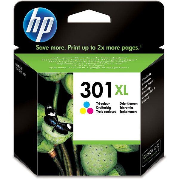 HP  Hp 301XL - Print Cartridge - 1 X Tri Colour - 330 Page Yeild