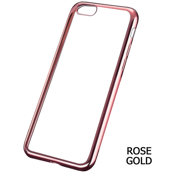 Amb Walk N Talk  Iphone 7 Case - Clear with accent colour - Rose Gold