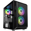 Kolink  Citadel Micro ATX Gaming Case - Black Mesh Front with RGB Fans - Tempered Glass Image