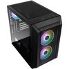 Kolink  Citadel Micro ATX Gaming Case - Black Mesh Front with RGB Fans - Tempered Glass Image