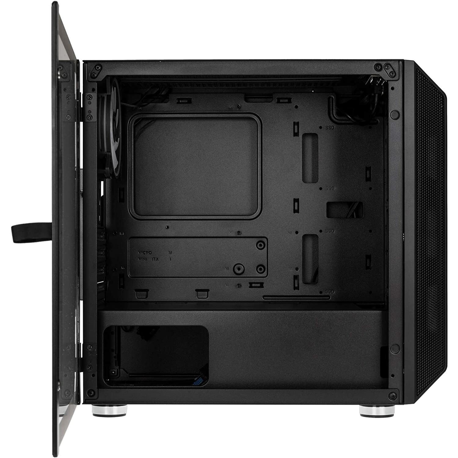 Kolink Citadel Micro ATX Gaming Case Black Mesh Front with RGB Fans