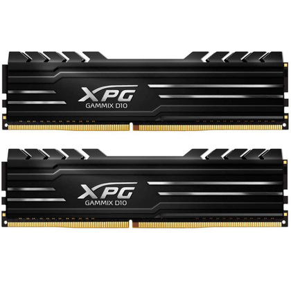 XPG  GAMMIX D10 Black, 16GB, DDR4, 3600MHz, CL18, XMP 2.0, DIMM Memory, Low Profi