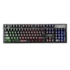 MARVO Scorpion K616A Gaming Keyboard, 3 Colour LED Backlit, USB 2.0, Frameless and Compact Design with Multi-Media and Anti-ghosting Keys, UK Layout Image