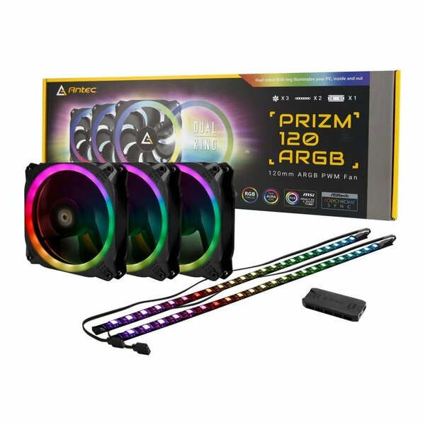 ANTEC 3 in 1 pack with 3x 120mm Fan 1x fan controller &  2x ARGB LED Strips - Special Offer